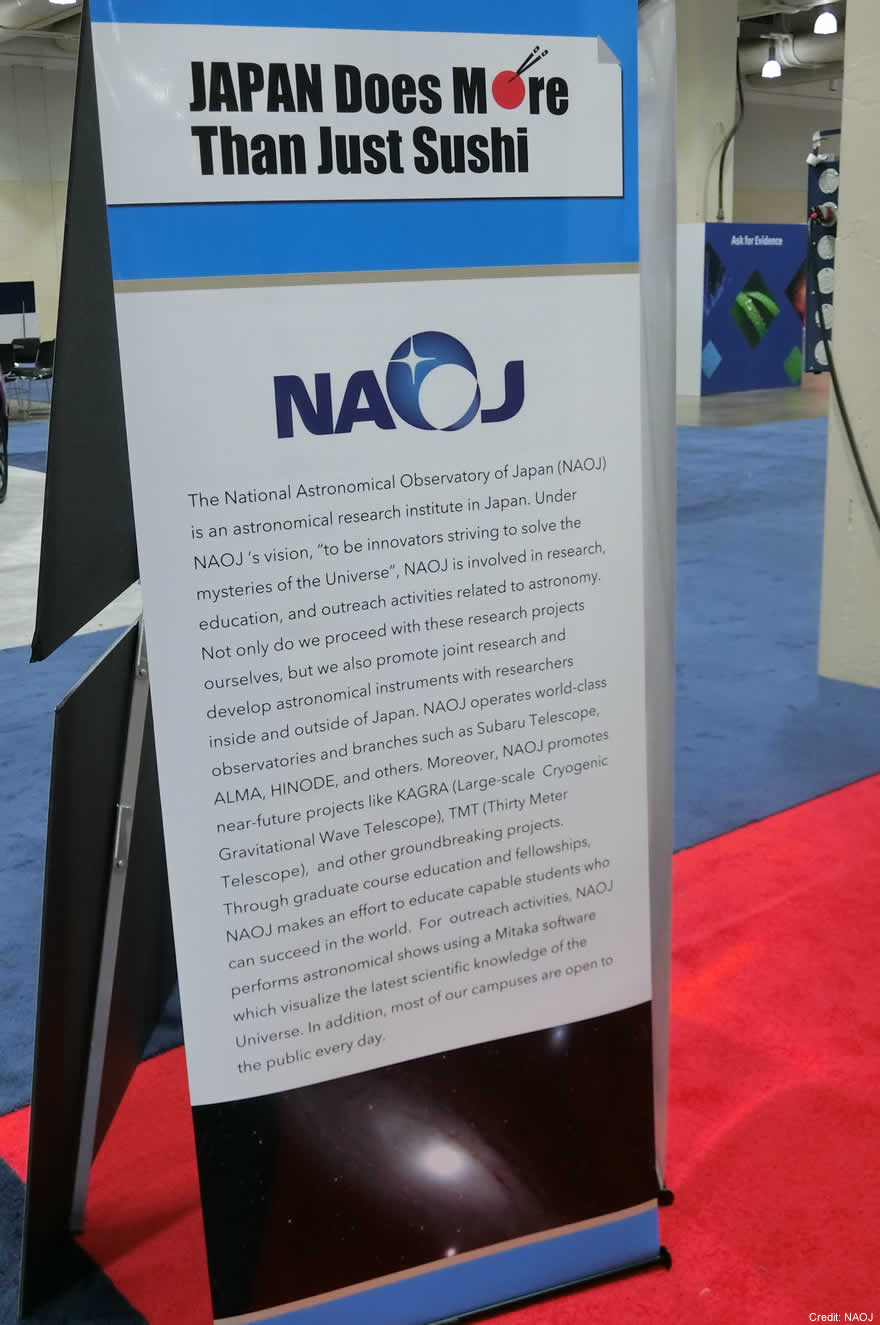 This NAOJ banner explains our organization
