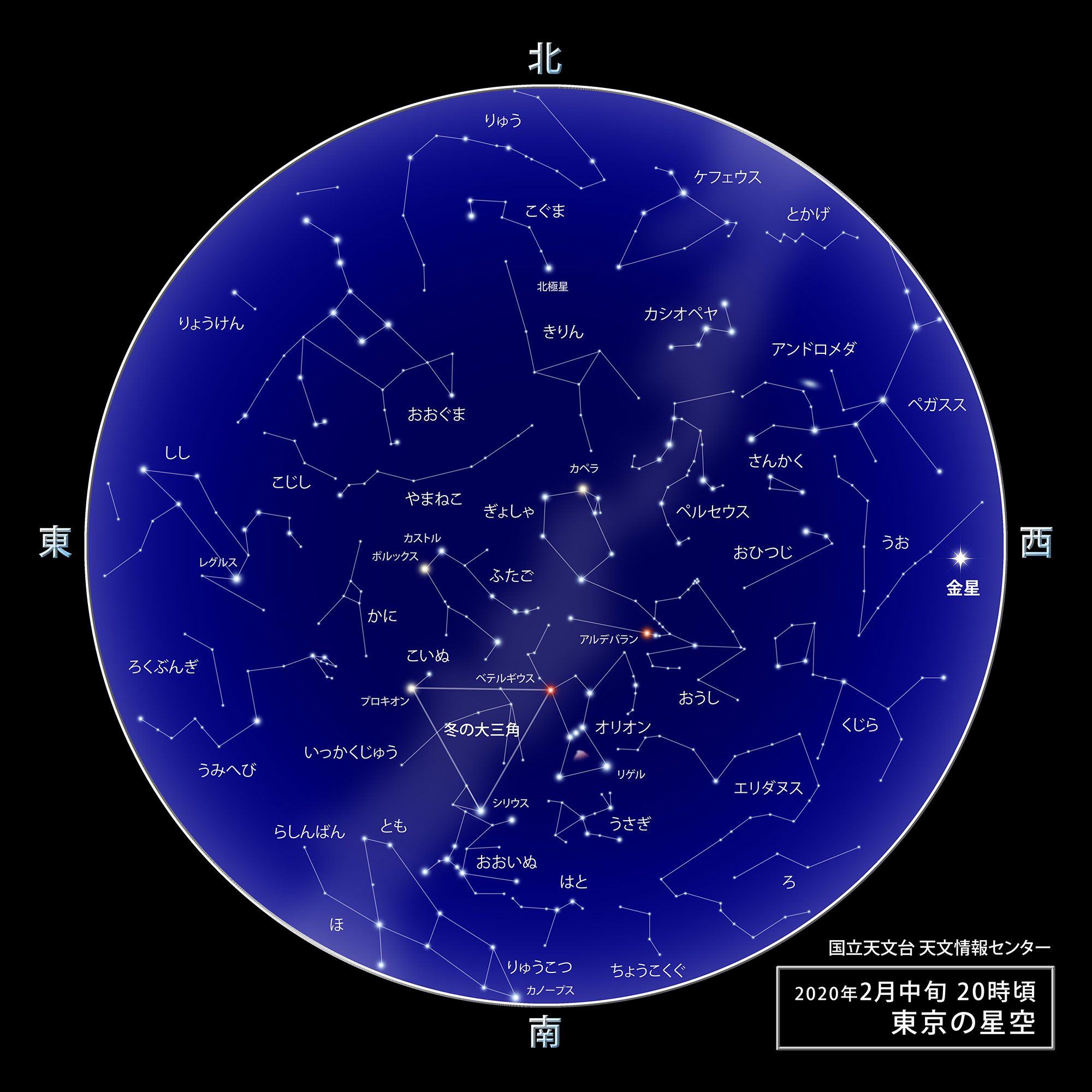 東京の星空 カレンダー 惑星 年2月 国立天文台 Naoj