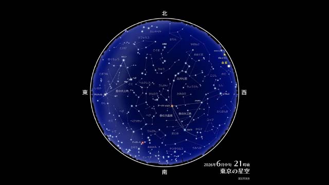 東京の星空・カレンダー・惑星（2026年6月）