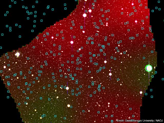 The Subaru Telescope Suprime-Cam image.