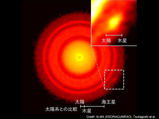 Figure: ALMA image of the protoplanetary disk around the young star TW Hydrae.