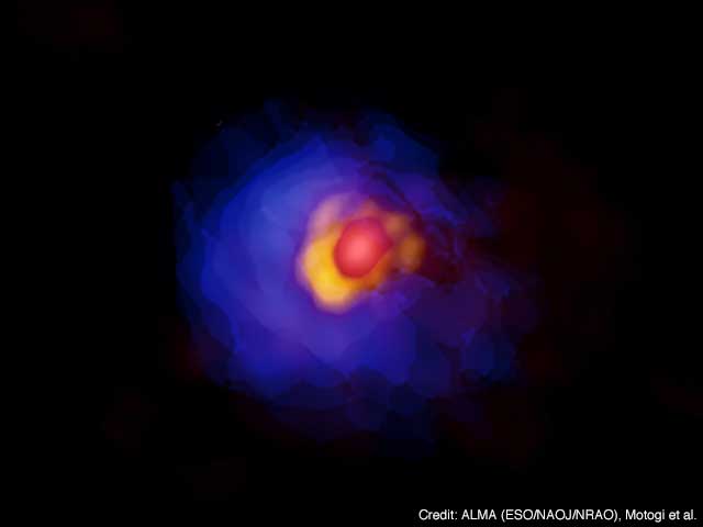 Figure: ALMA image of the massive protostar G353.273+0.641.