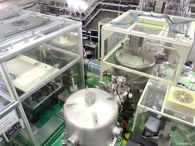 Figure: Vacuum chambers in the infrastructure of the former TAMA300 detector used in this experiment. 