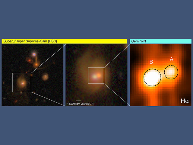 SDSS J141637.44+003352.2, a dual quasar at a distance for which the light reaching us was emitted 4.7 billion years ago