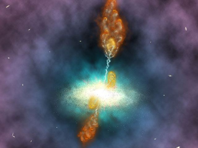 Artist’s illustration of the structures seen in the observations