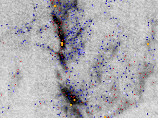 figure: Unprecedented high-resolution map of the Orion Nebula Cluster.
