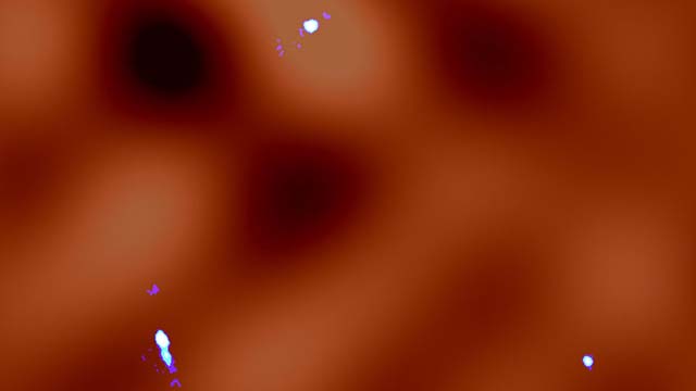 Dark matter fluctuations in the lens system MG J0414+0534