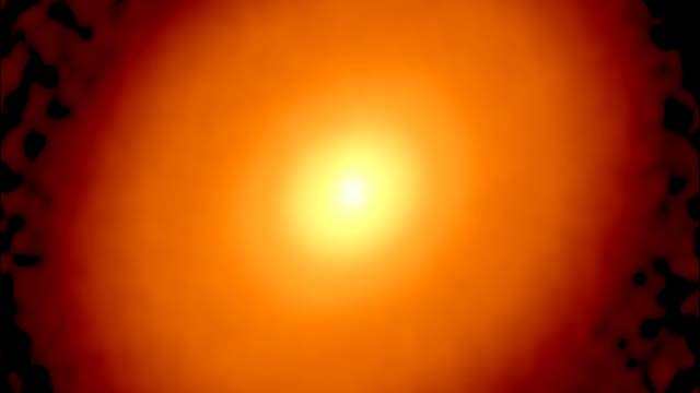 An image of the radio wave emission strength from the disk around DG Taurus