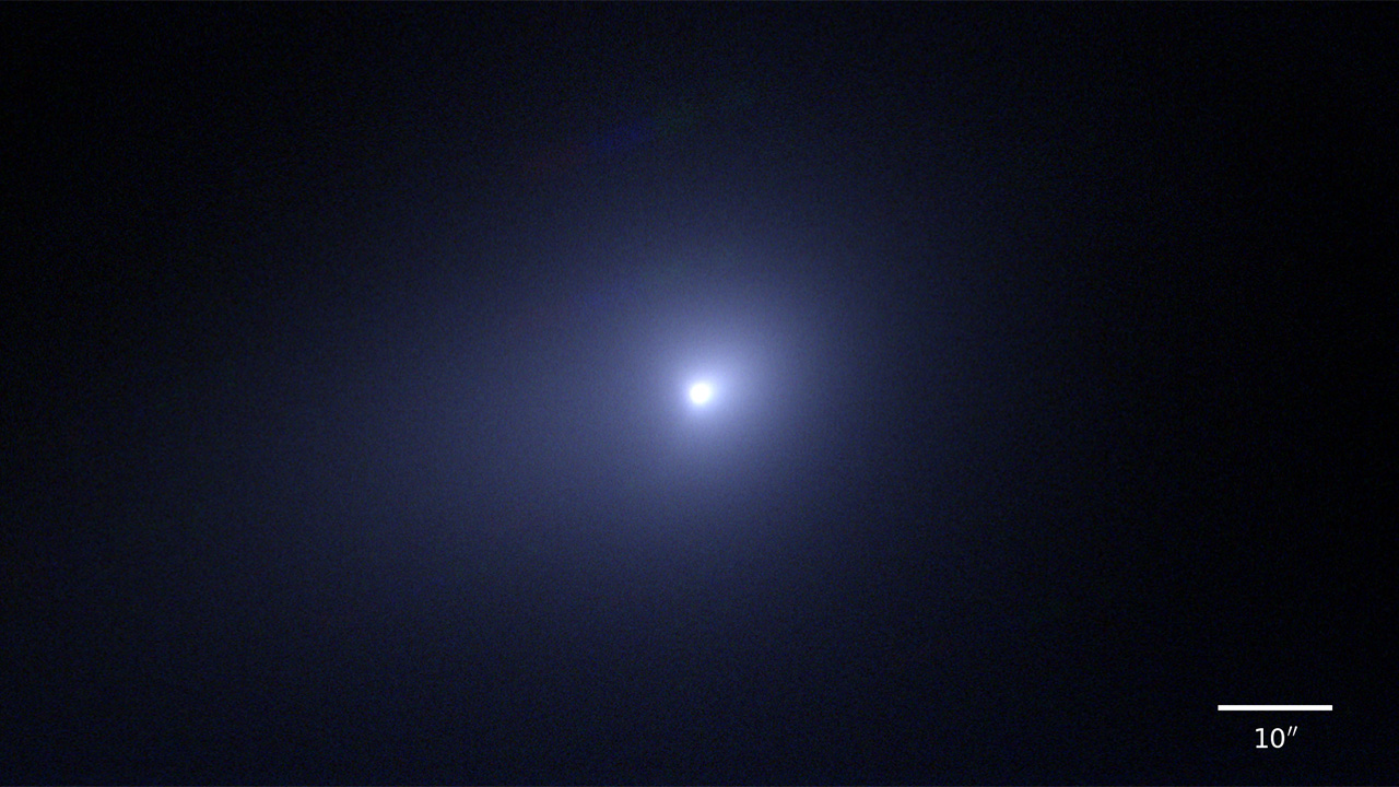 Interstellar comet 3I/ATLAS (C/2025 N1) captured by the Subaru Telescope on December 13, 2025 (Hawaii-Aleutian Standard Time).
