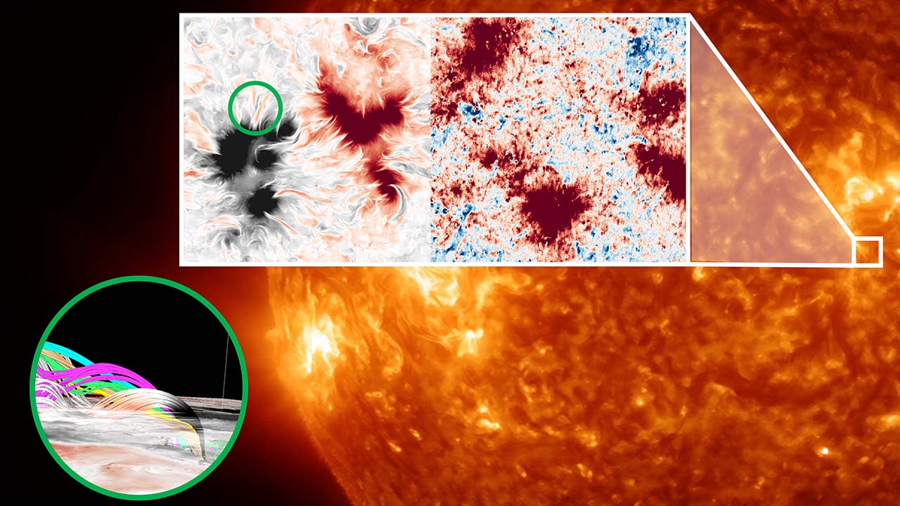 Magnetic fields in the chromosphere above a quiet-Sun region observed by the SCIP instrument onboard Sunrise-III, and magnetic structures reproduced by a numerical simulation