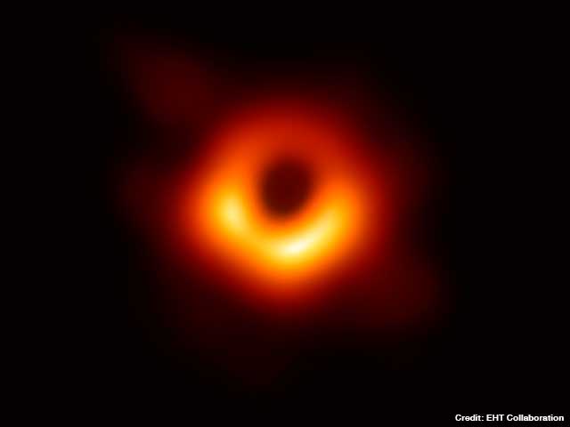 Figure: The first image of the shadow of the black hole in the center of M87 taken with EHT.