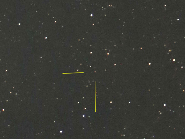 Image of the nova taken on the next day of the discovery.