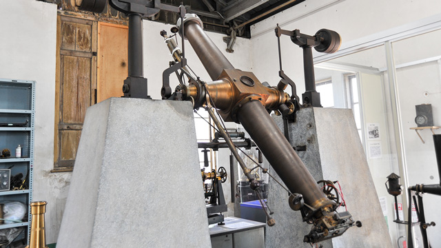 The Repsold Transit Instrument, preserved and open to the public at NAOJ Mitaka Campus.