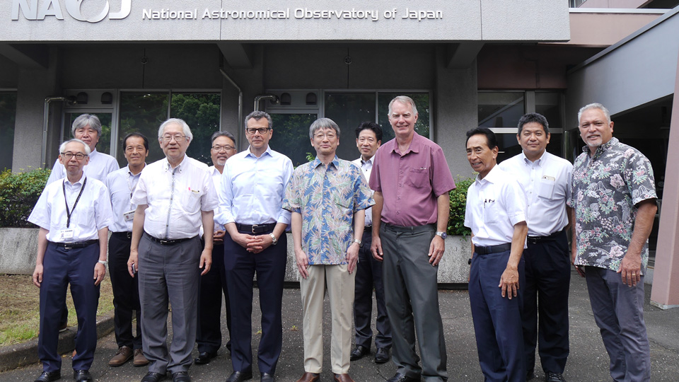 The Delegation of University of Hawai‘i and their hosts at NAOJ. Vice President Syrmos, front row, third from left.